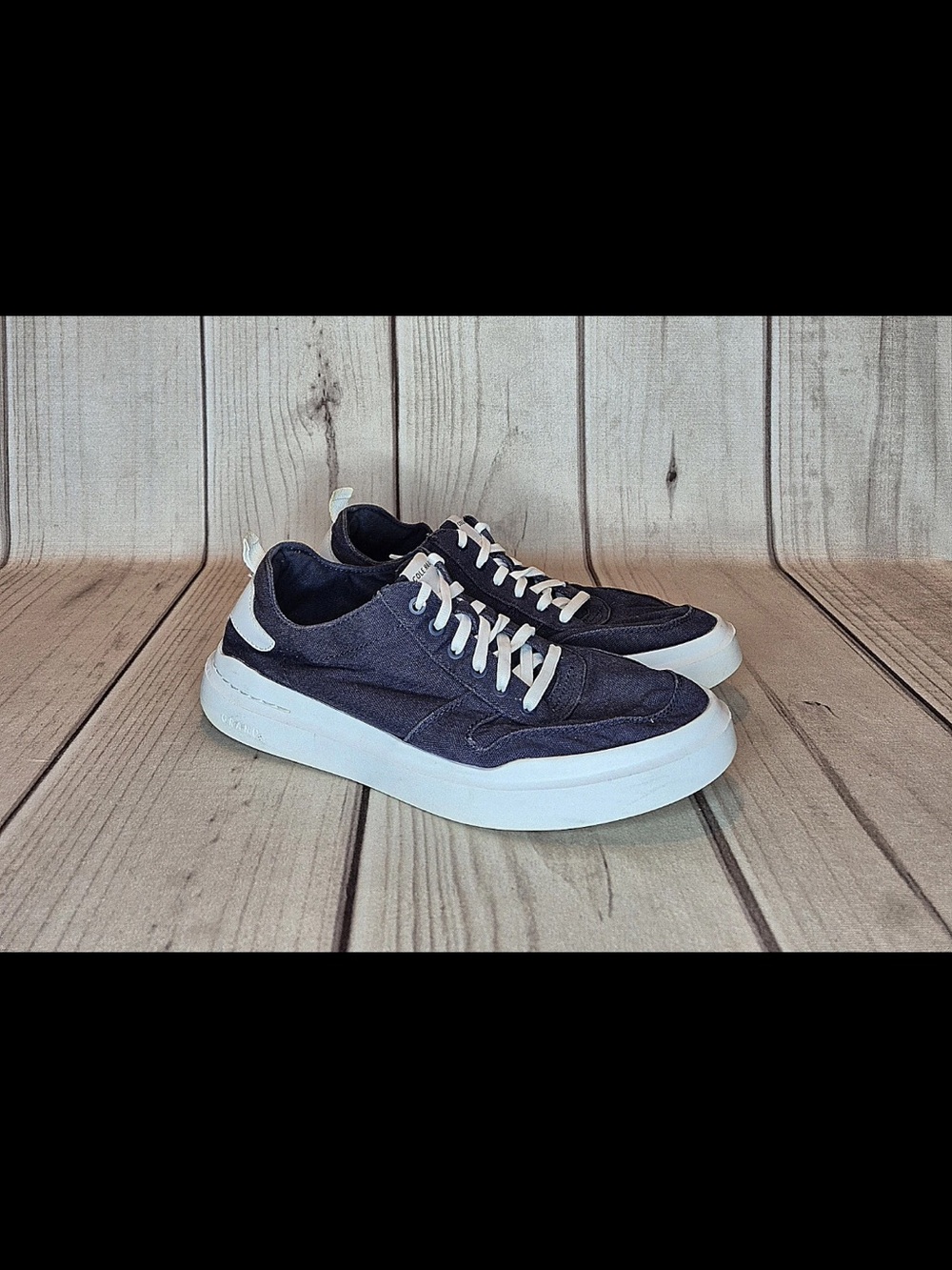 Cole Haan GrandPrø Women's Size 9M Rally Canvas Court Marine Blue/White Sneakers